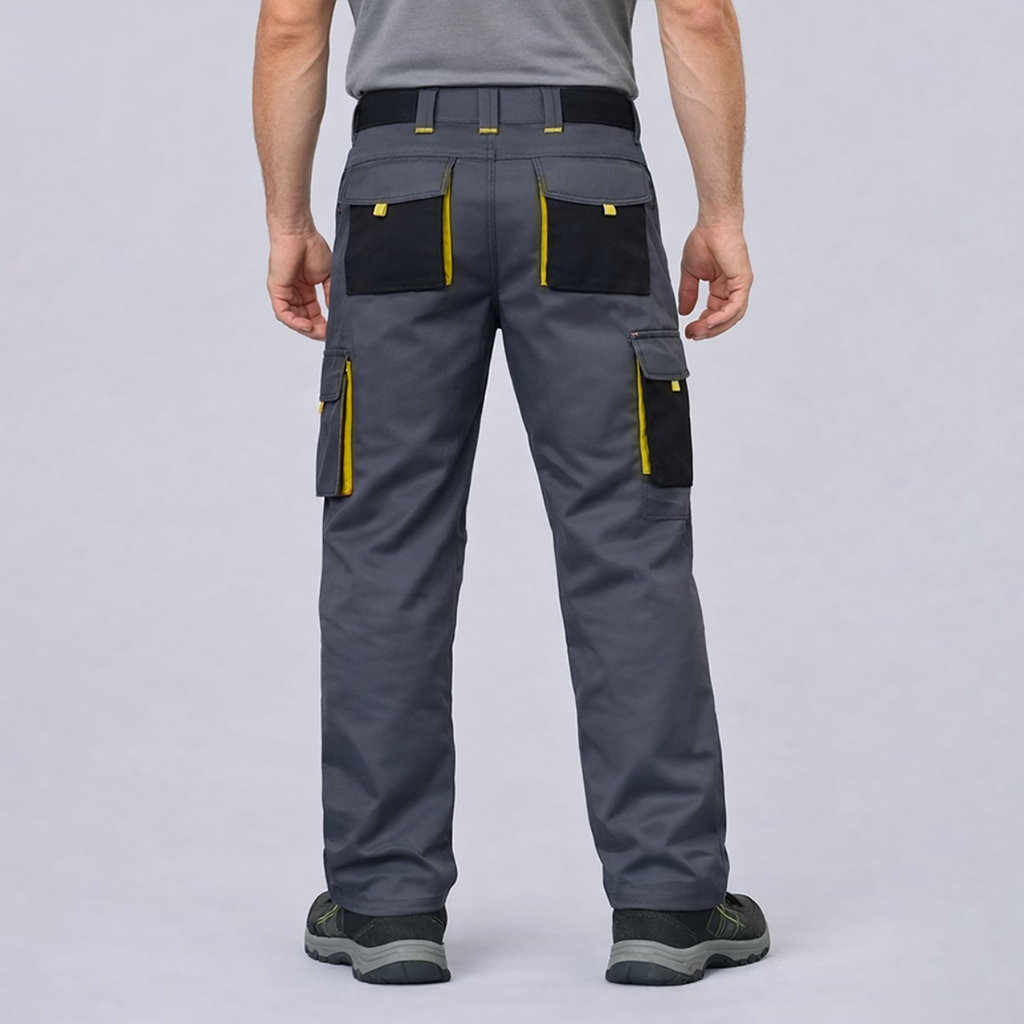 Pantalon de Travail en Polycoton avec Bandes Réfléchissantes – Vêtements de Travail pour Professionnels