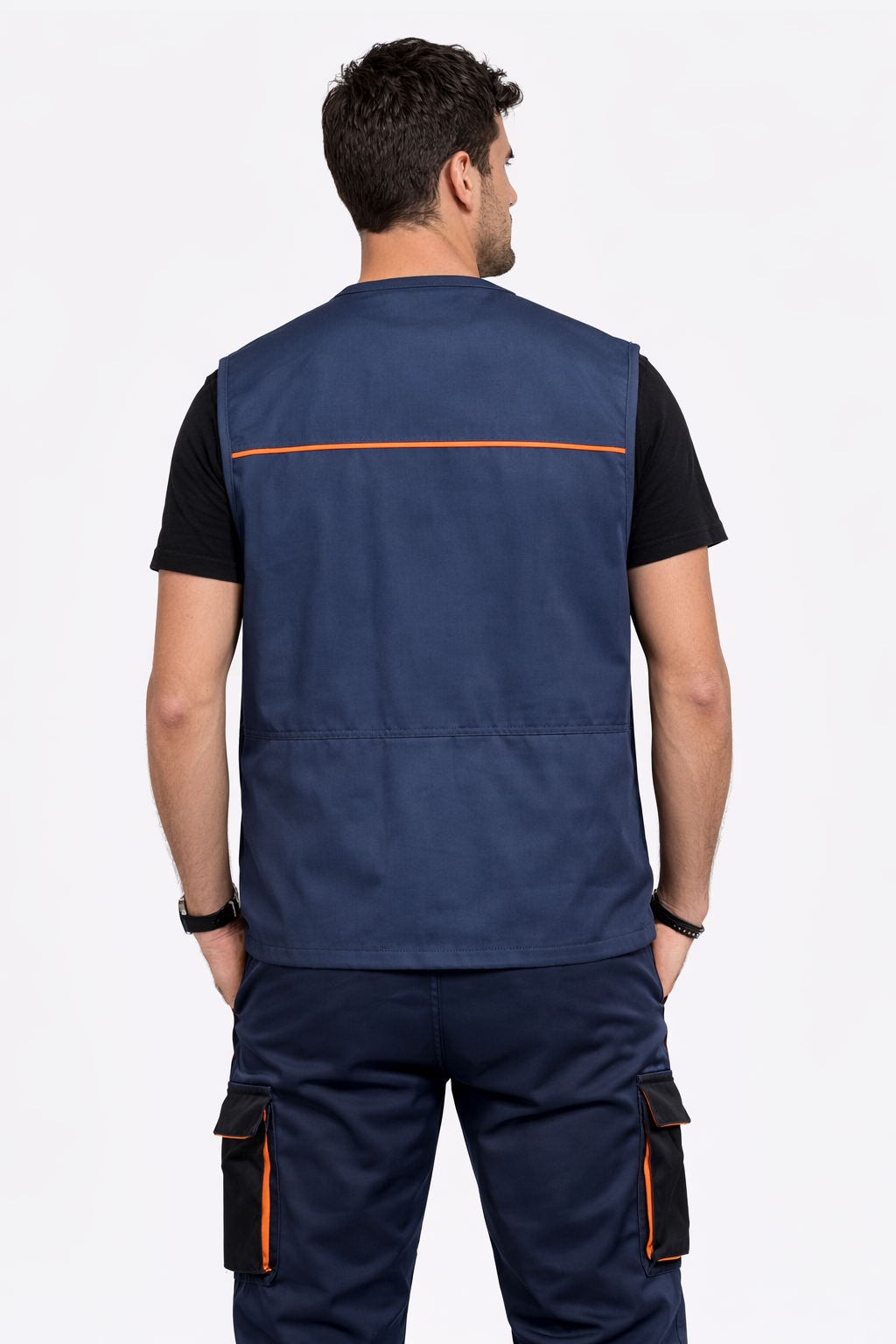 Gilet de Travail VECTOR Multi-poche pour les Professionnels – Style et Praticité – Gilet Personnalisé avec Logo