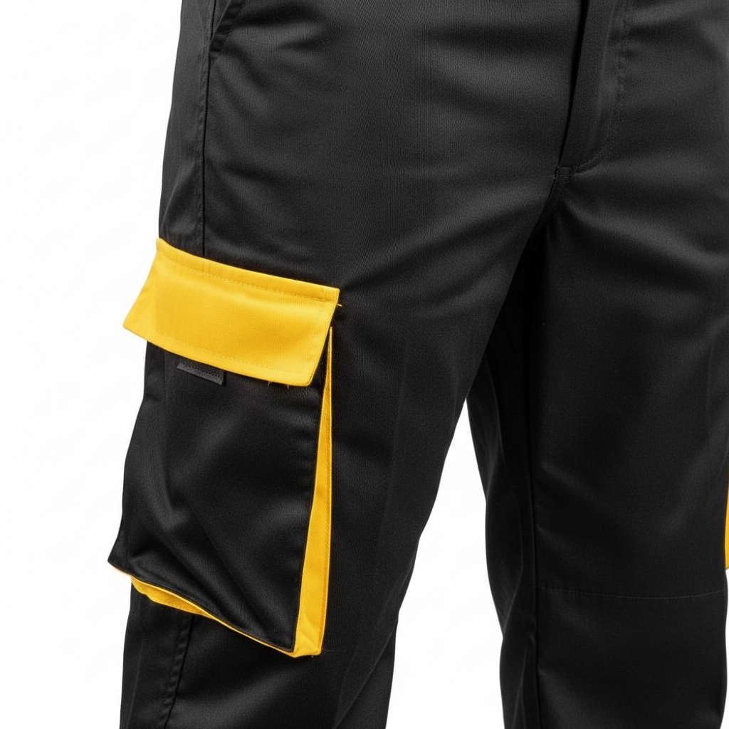 Pantalon de Travail en Polycoton avec Bandes Réfléchissantes – Vêtements de Travail pour Professionnels