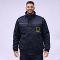 Parka Haute Visibilité Imperméable – Réfléchissante avec Capuche et Doublure Chaude 2